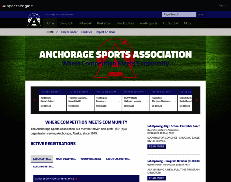 Anchoragesports.com thumbnail