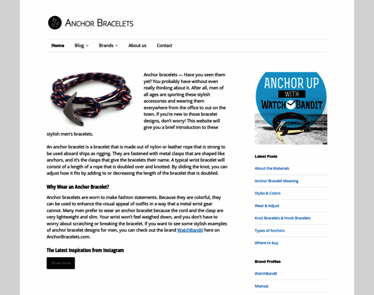 Anchorbracelets.com thumbnail