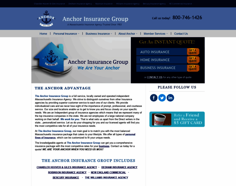 Anchorinsurancegroup.net thumbnail