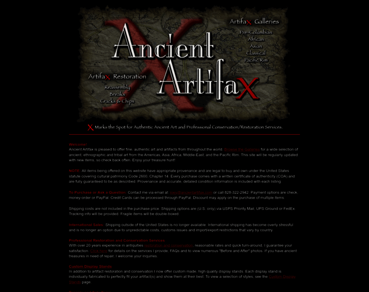 Ancientartifax.com thumbnail