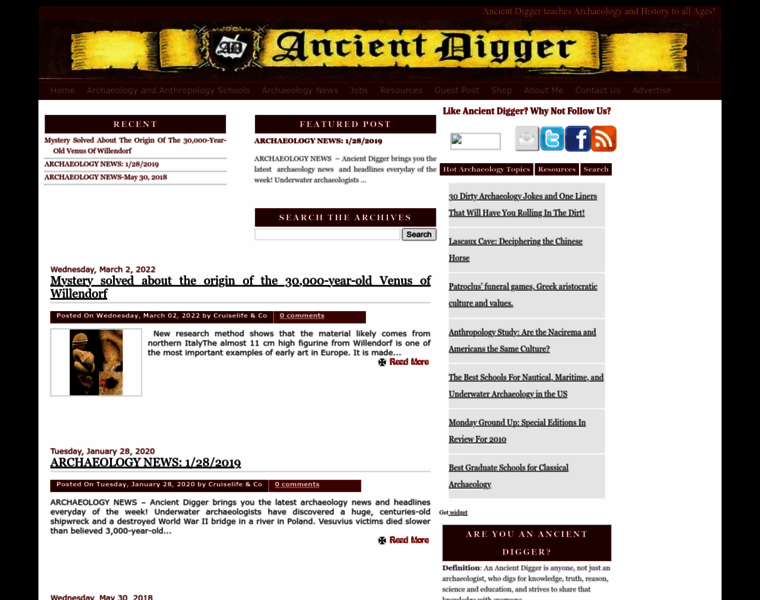 Ancientdigger.com thumbnail