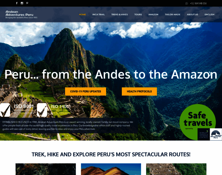 Andeanadventuresperu.com thumbnail