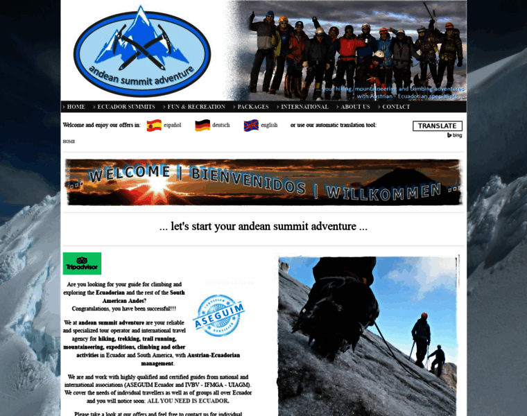 Andeansummitadventure.com thumbnail