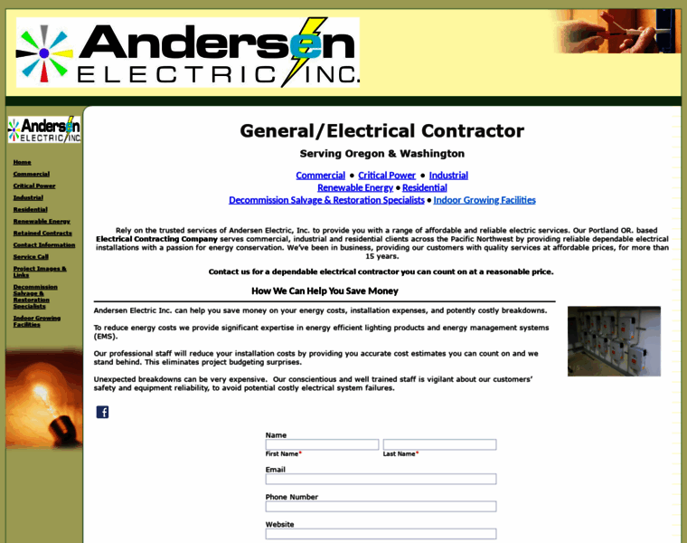 Andersenelectric.com thumbnail