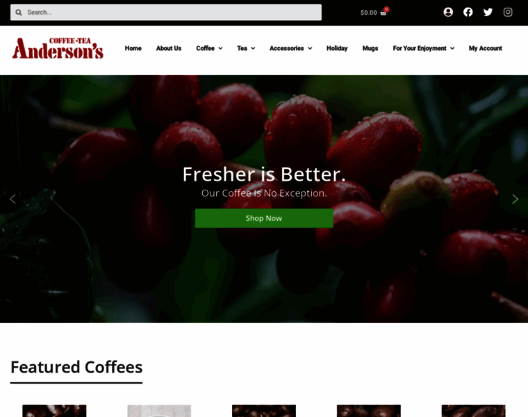 Andersonscoffee.com thumbnail Andersonscoffee.com thumbnail