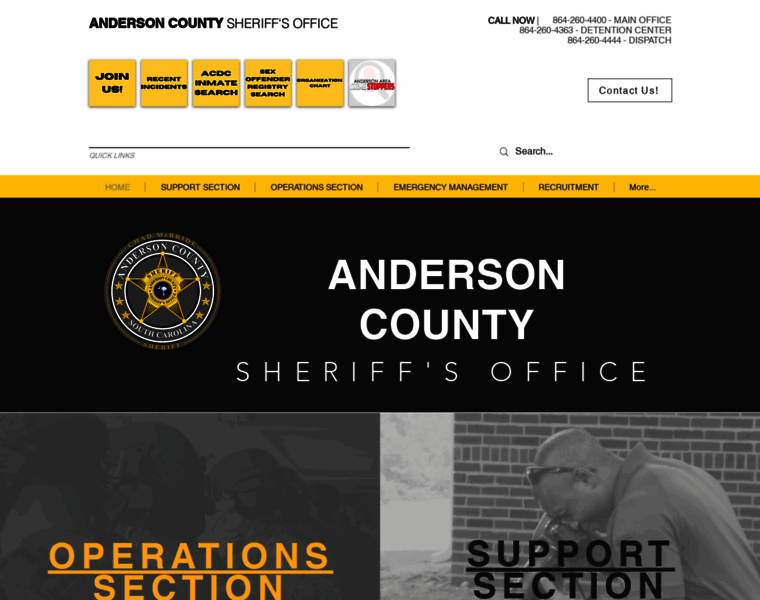 Andersonsheriff.org thumbnail