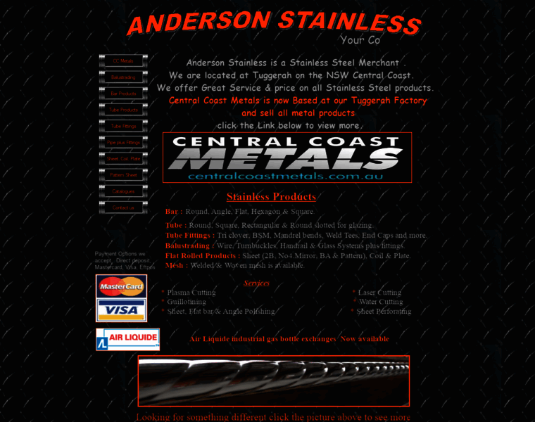 Andersonstainless.com thumbnail
