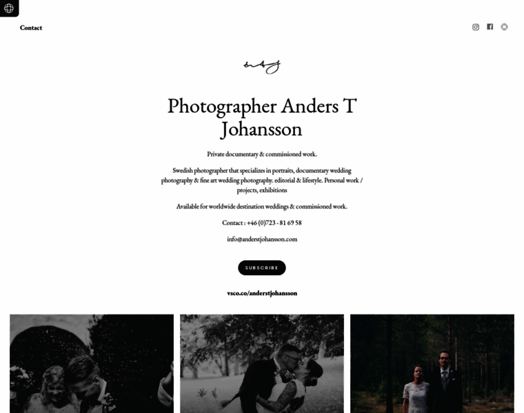 Anderstjohansson.exposure.co thumbnail