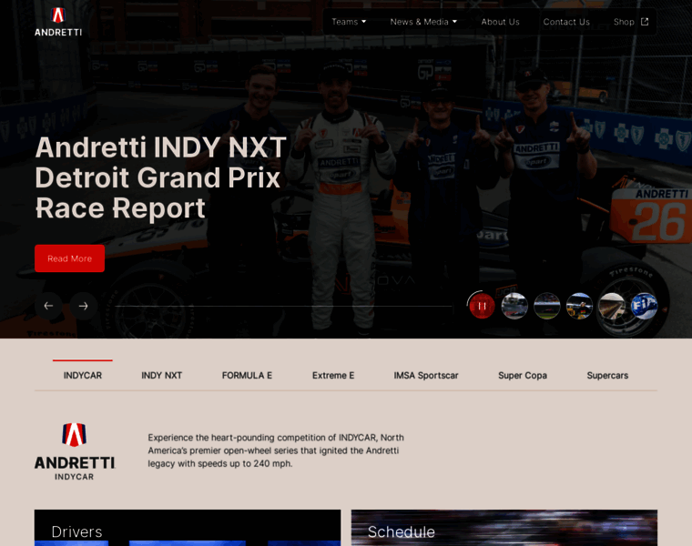Andrettiautosport.com thumbnail