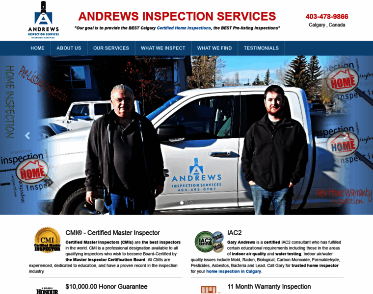 Andrewsinspectionservices.ca thumbnail