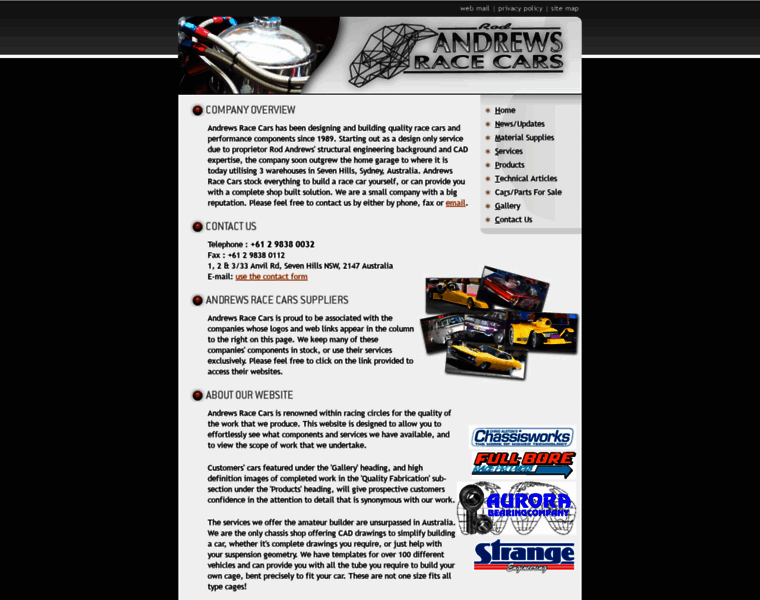 Andrewsracecars.com.au thumbnail