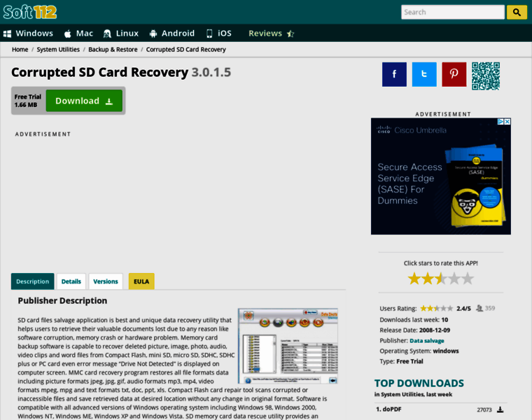 Android-sd-card-recovery-pro.soft112.com thumbnail