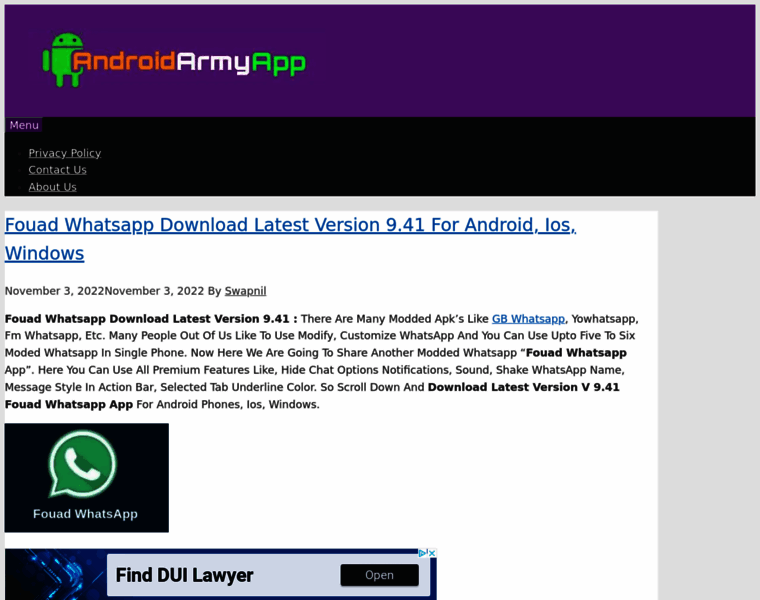 Androidarmyapp.com thumbnail