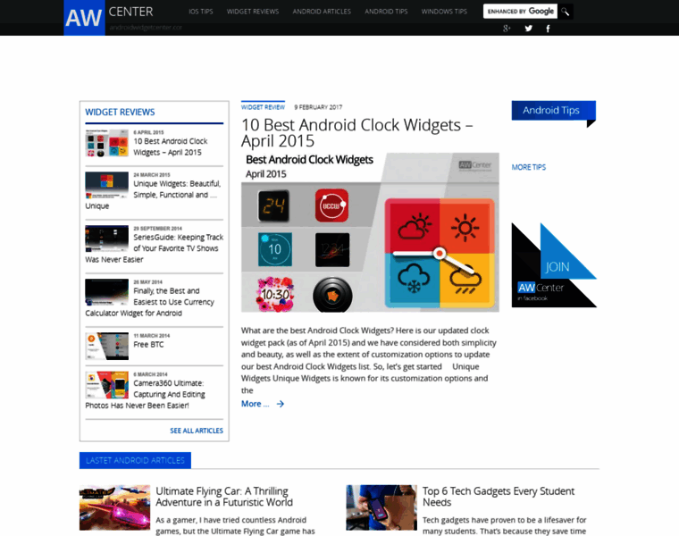Androidwidgetcenter.com thumbnail