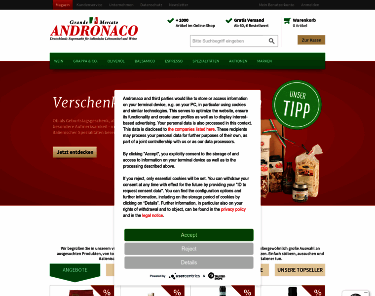 Andronaco-shop.de thumbnail