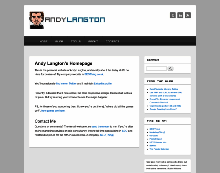 Andylangton.co.uk thumbnail