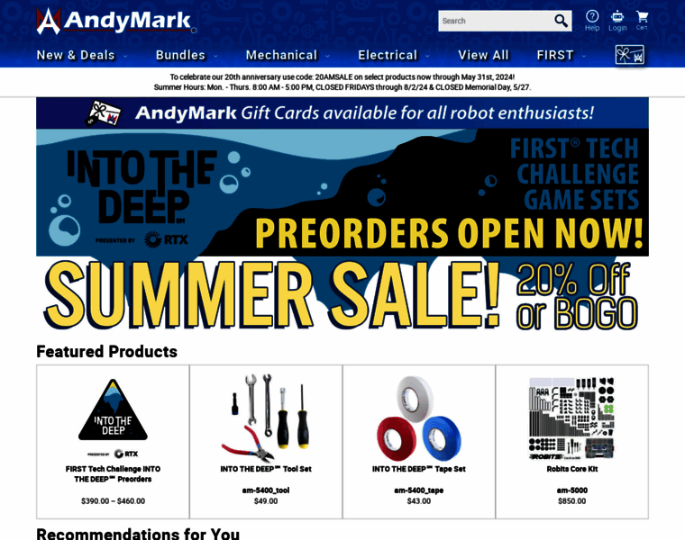 Andymark.com thumbnail