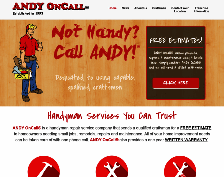Andyoncall.com thumbnail
