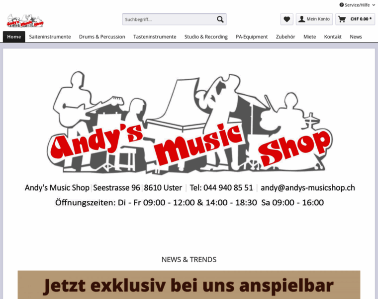 Andys-musicshop.ch thumbnail
