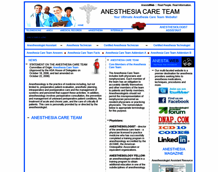 Anesthesiacareteam.com thumbnail