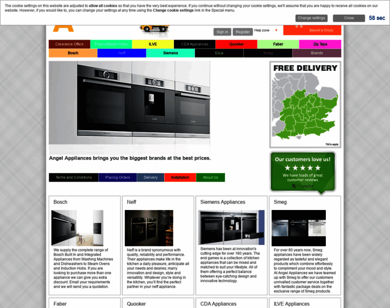 Angelappliances.co.uk thumbnail
