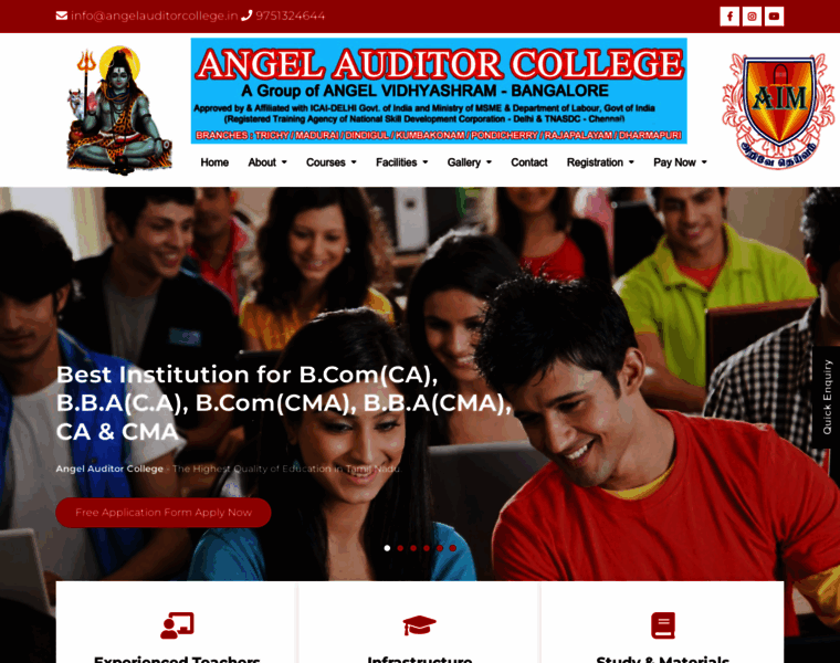 Angelauditorcollege.in thumbnail