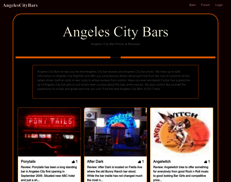 Angelescitybars.info thumbnail