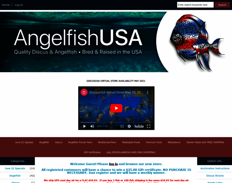 Angelfishusa.com thumbnail