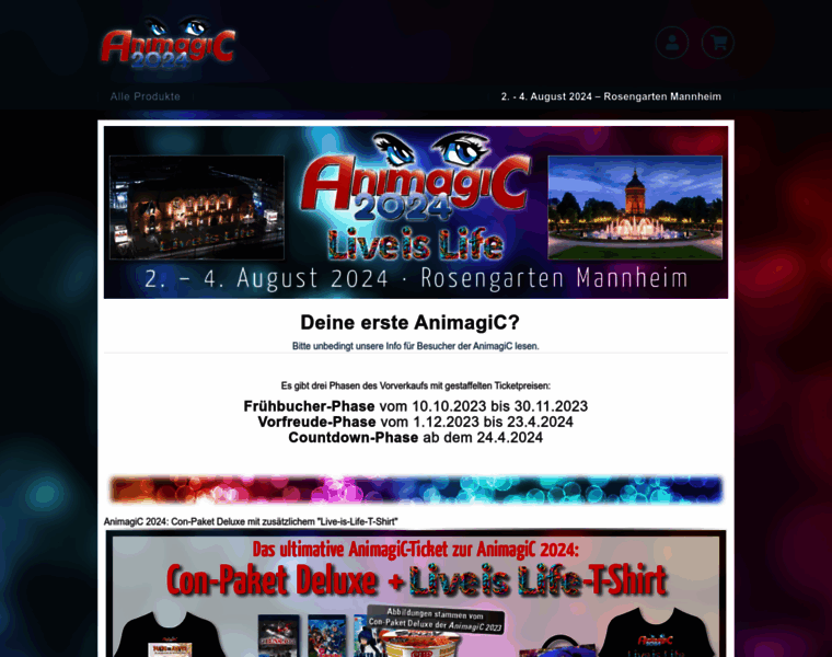 Animagic.tickettoaster.de thumbnail