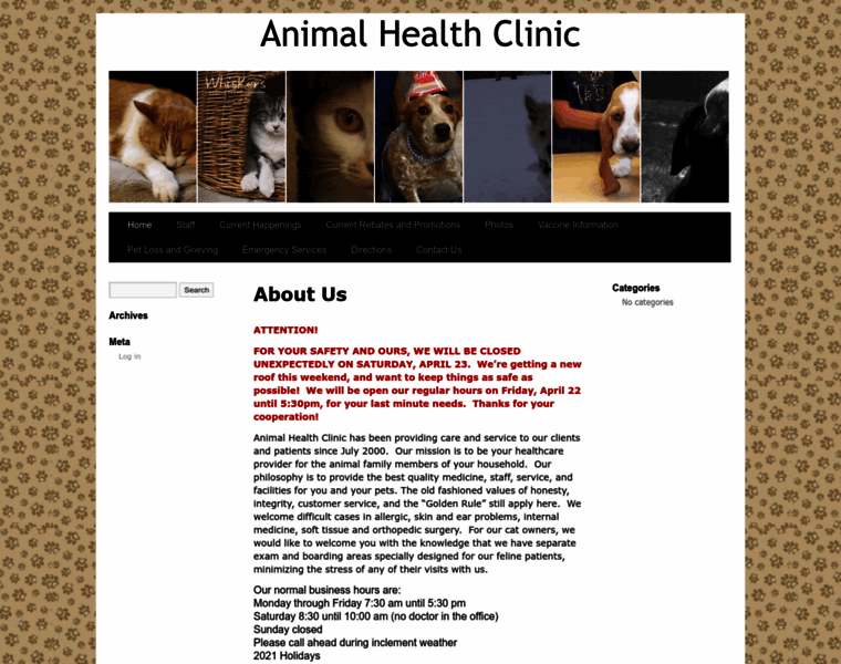 Animal-health-clinic.net thumbnail