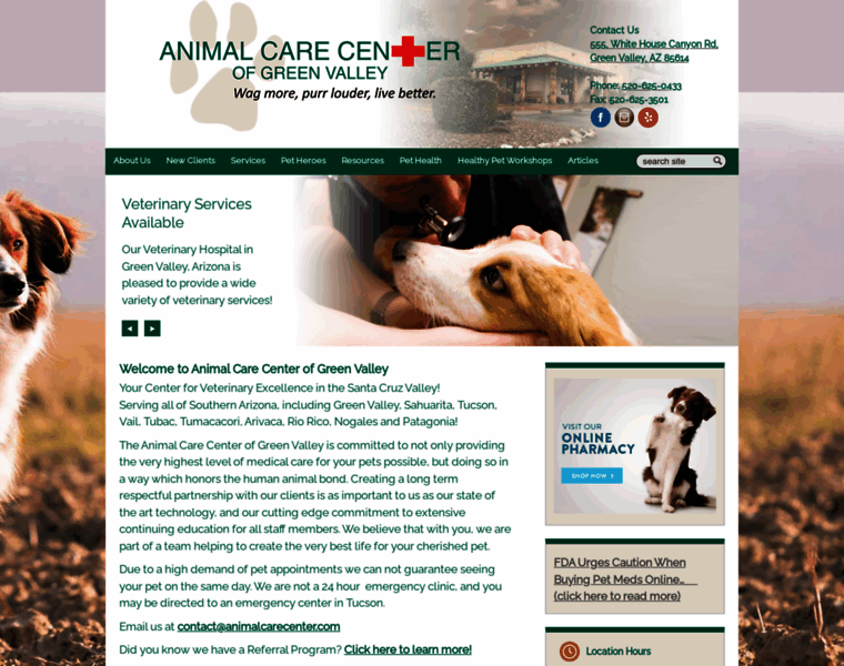 Animalcarecenter.com thumbnail