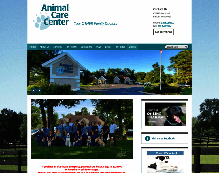 Animalcarecenterbaxter.com thumbnail