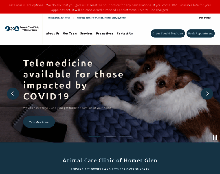 Animalcareclinichomer.com thumbnail