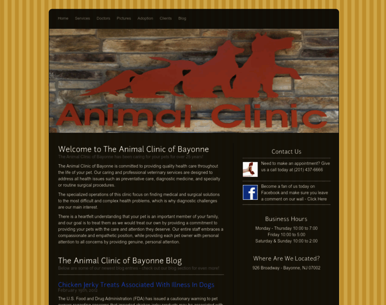 Animalclinicofbayonne.com thumbnail