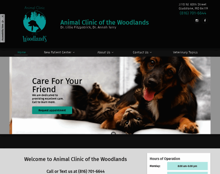 Animalclinicofthewoodlands.com thumbnail