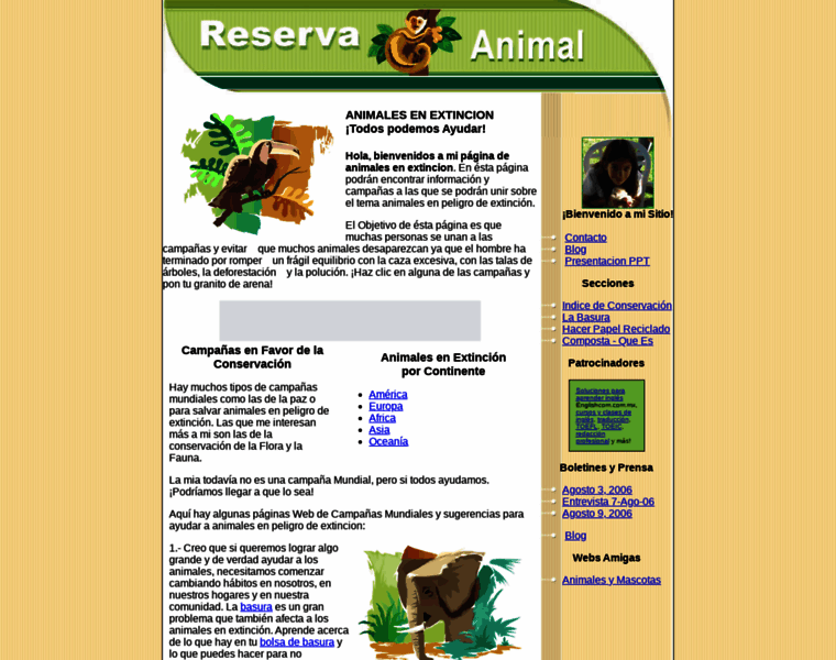Animales-en-extincion.com thumbnail