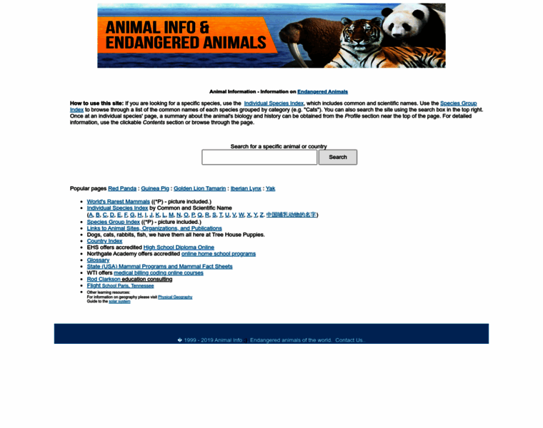 Animalinfo.org thumbnail