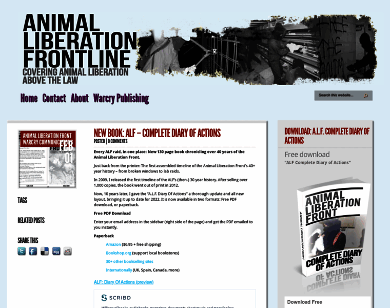 Animalliberationfrontline.com thumbnail