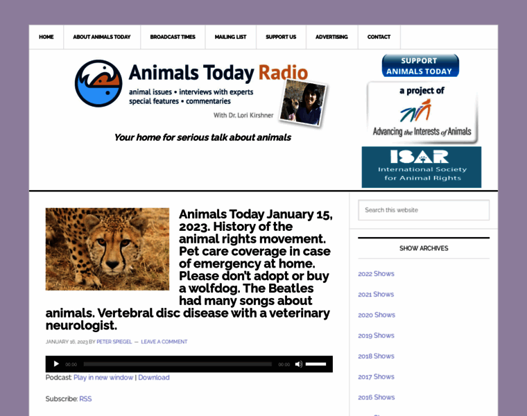 Animalstodayradio.com thumbnail