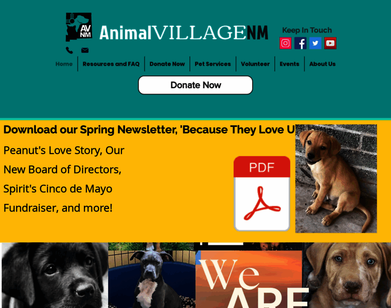 Animalvillagenm.org thumbnail