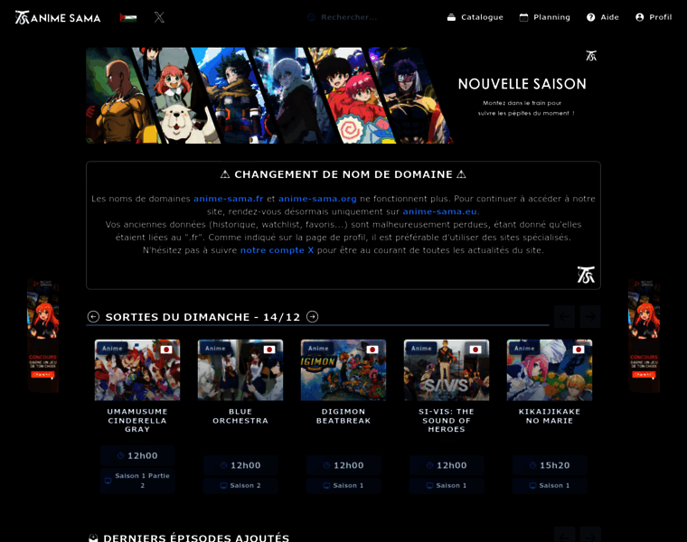 anime-sama.eu at WI. Anime-Sama - Streaming et catalogage d'animes et ...