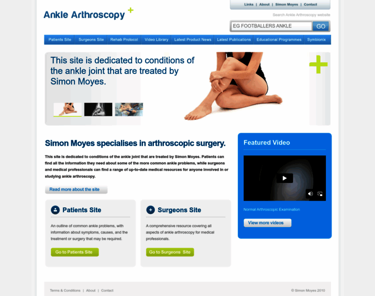 Ankle-arthroscopy.co.uk thumbnail