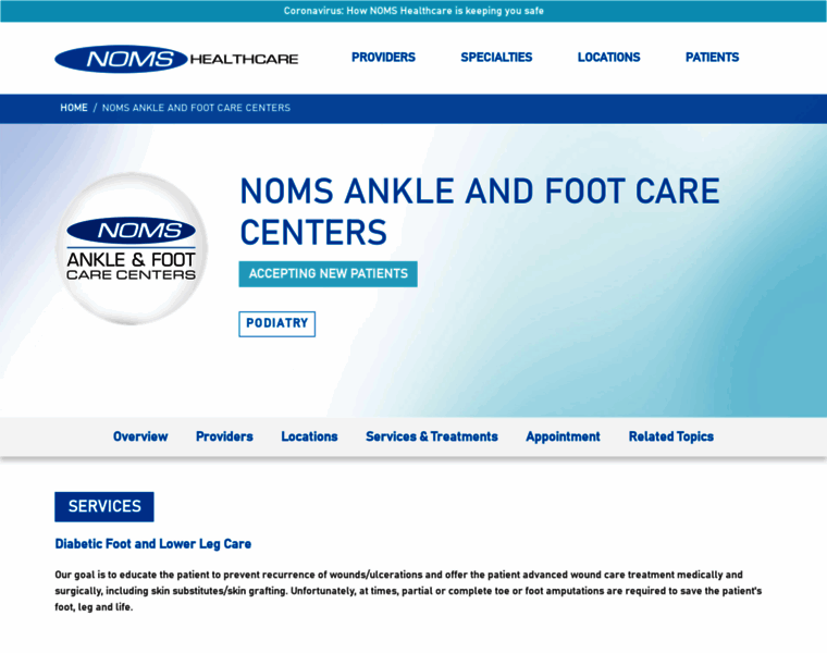 Ankleandfootcare.com thumbnail