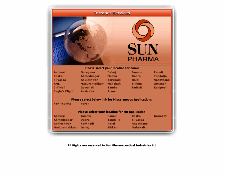 Ankleshwarmail.sunpharma.com thumbnail