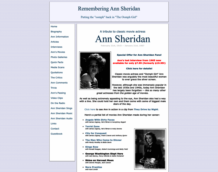 Ann-sheridan.com thumbnail