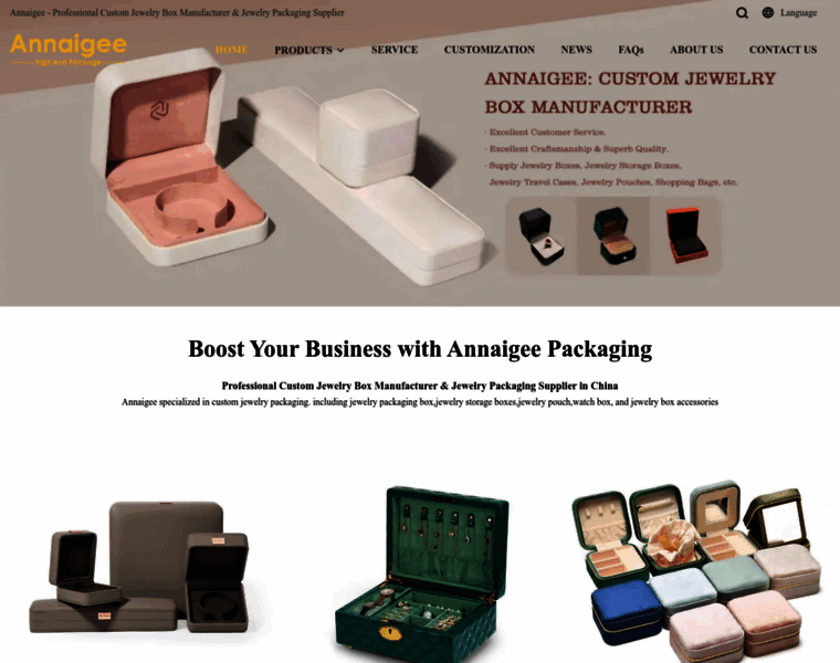 Annaigeejewelrybox.com thumbnail