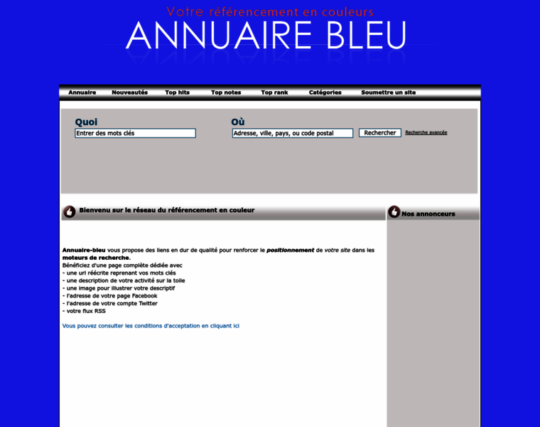 Annuaire-bleu.info thumbnail
