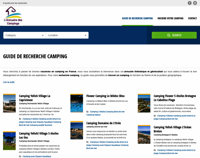 Annuaire-campings.com thumbnail
