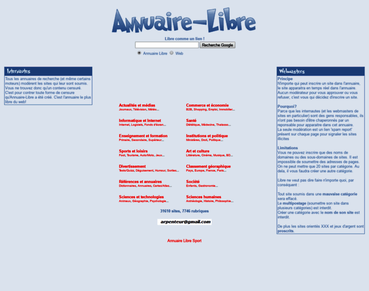 Annuaire-libre.info thumbnail