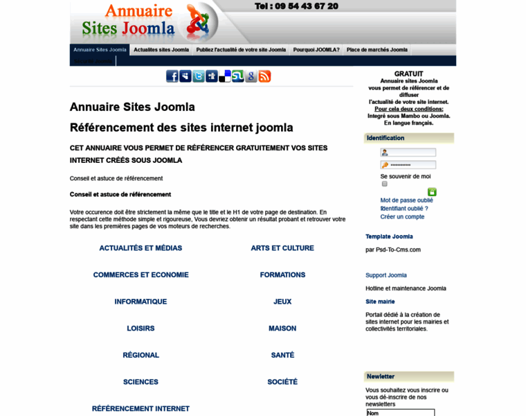 Annuaire-sites-joomla.com thumbnail
